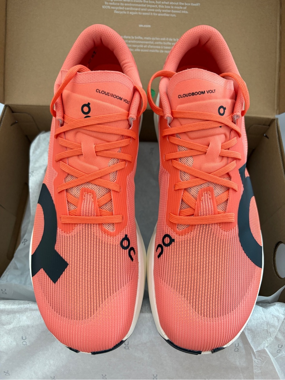On Cloudboom Volt Shoes Men’s Size 10.5 Racing Running Sneakers Sunstone Reef